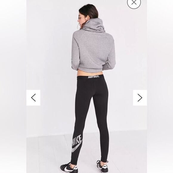 NIKE black and silver Leg-A-See GX1 Foil Legging size S. - Picture 6 of 11
